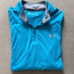 Under Armour Men’s Teal Quarter-Zip Performance Pullover